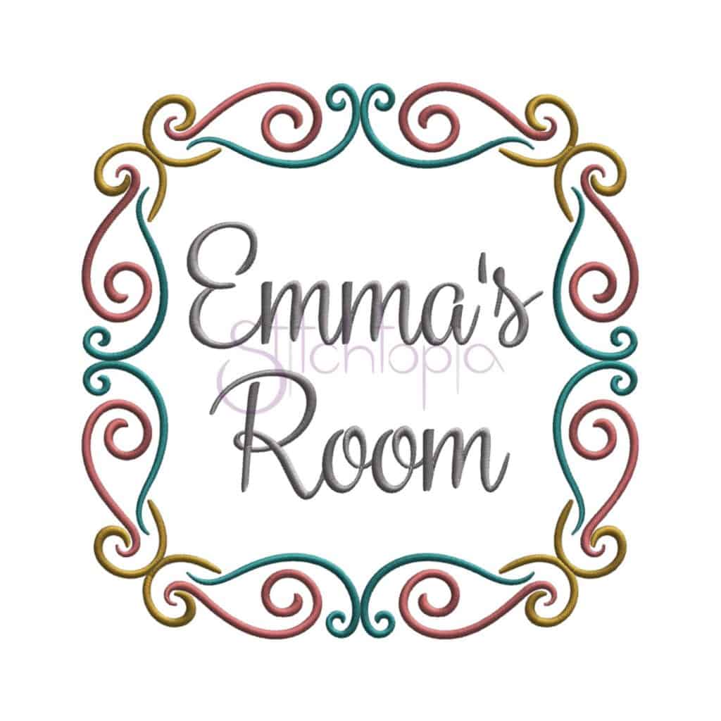 Elegant Flourish Embroidery Frame #3 - Stitchtopia