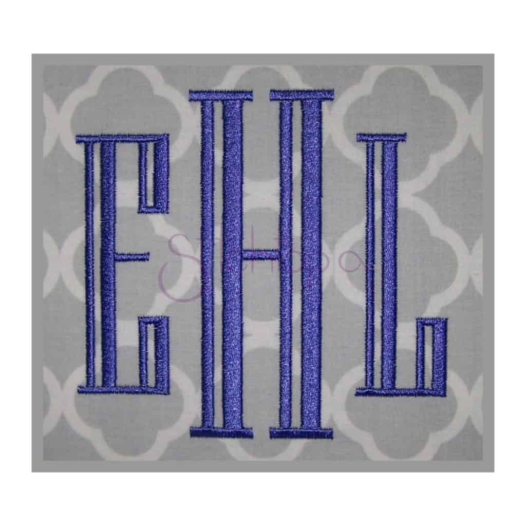 Engraved Embroidery Monogram - 1.5