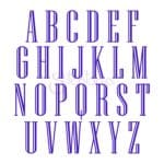 Engraved Embroidery Monogram - 1.5", 2", 2.5", 3", 4" - Image 2