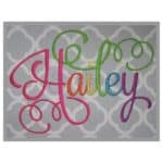 Hailey Embroidery Font  Bundle 1-4 & 10 Accents Large