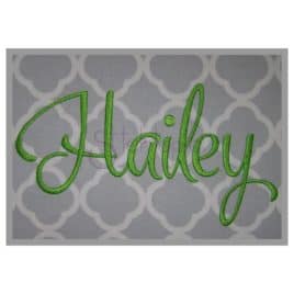 Hailey Embroidery Font #3 – 3.5″, 4.5″, 5.5″