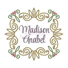 Elegant Flourish Embroidery Frame #3