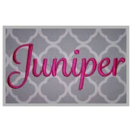 Juniper Embroidery Font Set – .5″ 1″ 1.5″ 2″ 2.5″ 3″