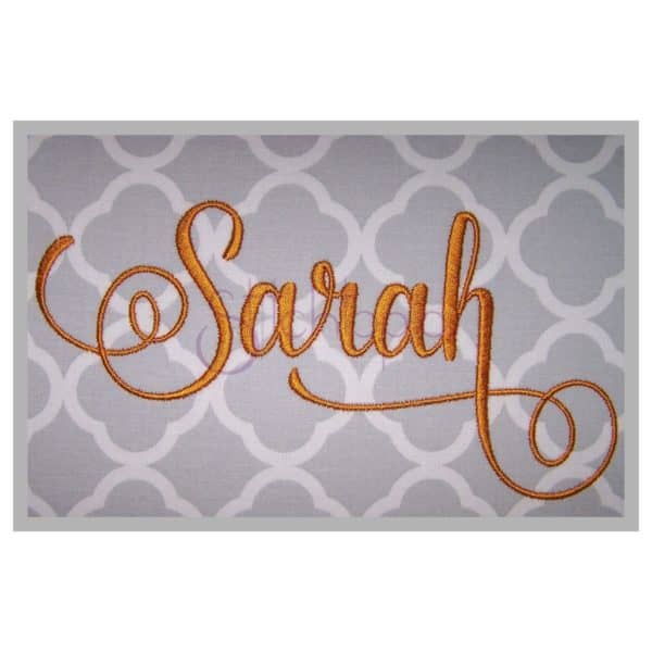 Sarah Embroidery Font #2 - 1