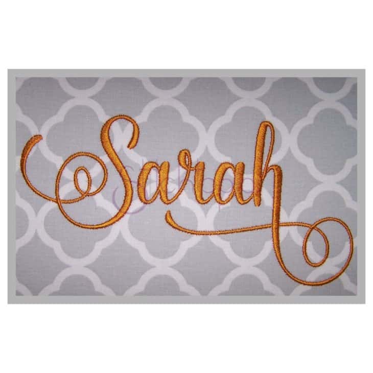 Sarah Embroidery Font #2 - 1