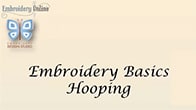machine embroidery help basics hooping