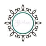 Curly Circle Applique Frame - Image 2