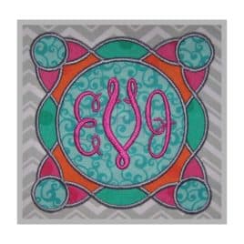 Stained Glass Applique Frame