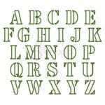 Army Machine Embroidery Applique Font - 2" 2.5" 3" 3.5" - Image 2