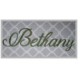 Bethany Embroidery Font