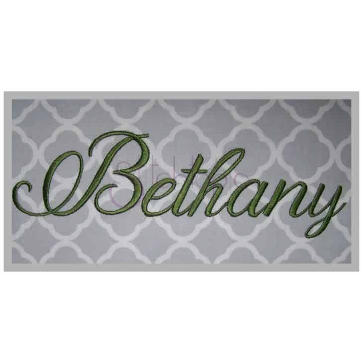 Bethany Embroidery Font #1 - 1