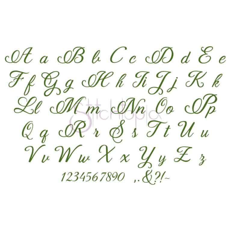 Bethany Embroidery Font #1 - 1