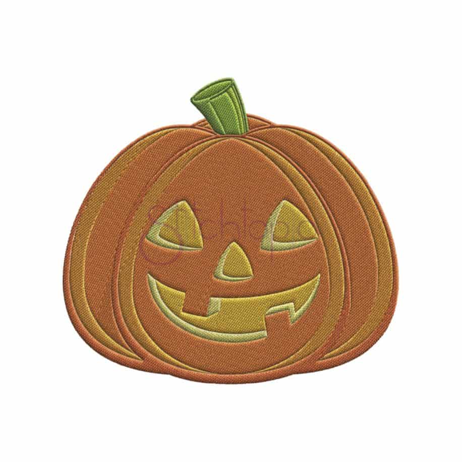 Halloween Jack O'Lantern Embroidery Design Stitchtopia