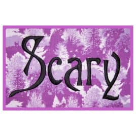 Scary Embroidery Font Set – .5″, 1″, 1.5″, 2″, 2.5″, 3″