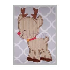 Christmas Reindeer Applique Design – Boy