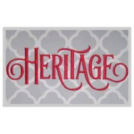 Heritage Embroidery Font #2 – Alternate Lowercase Only 1-3″