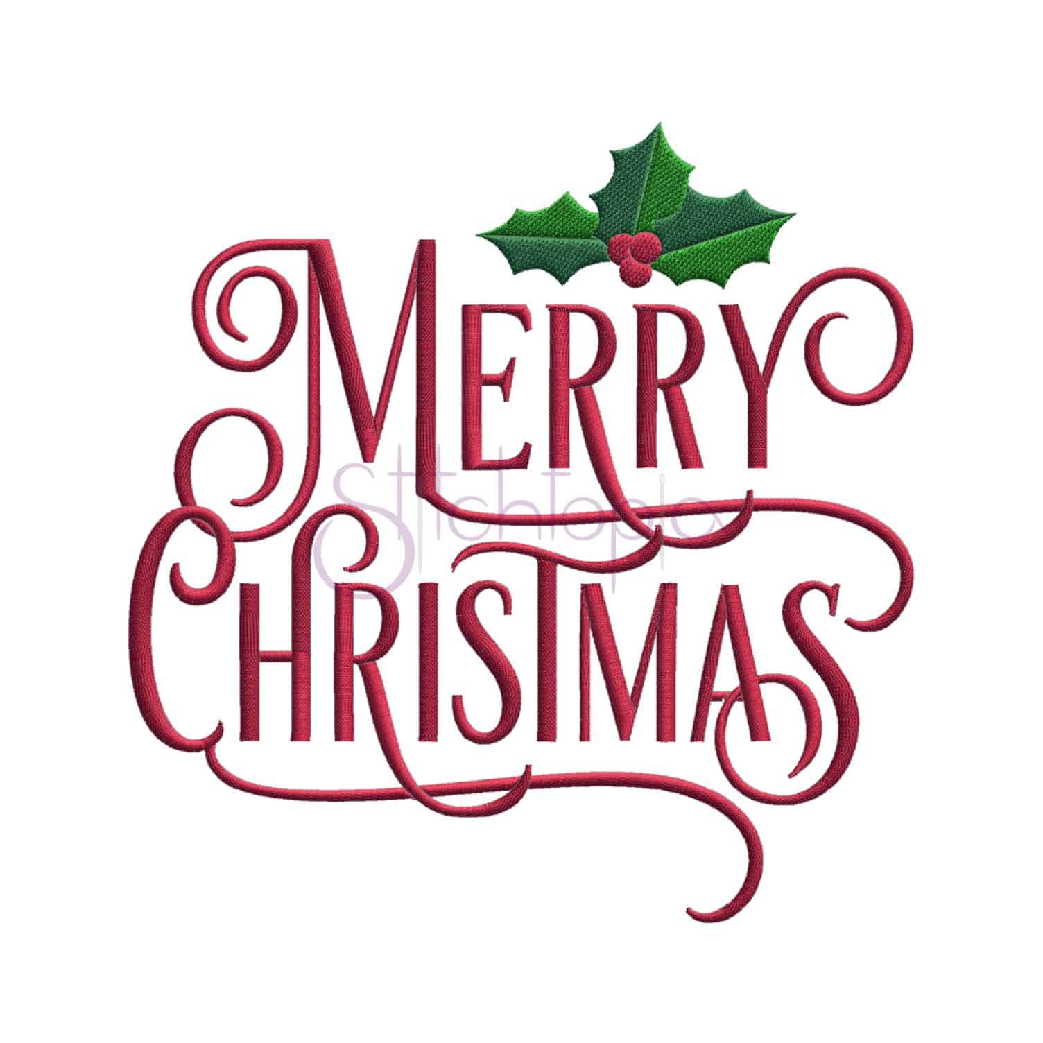 merry christmas embroidery design