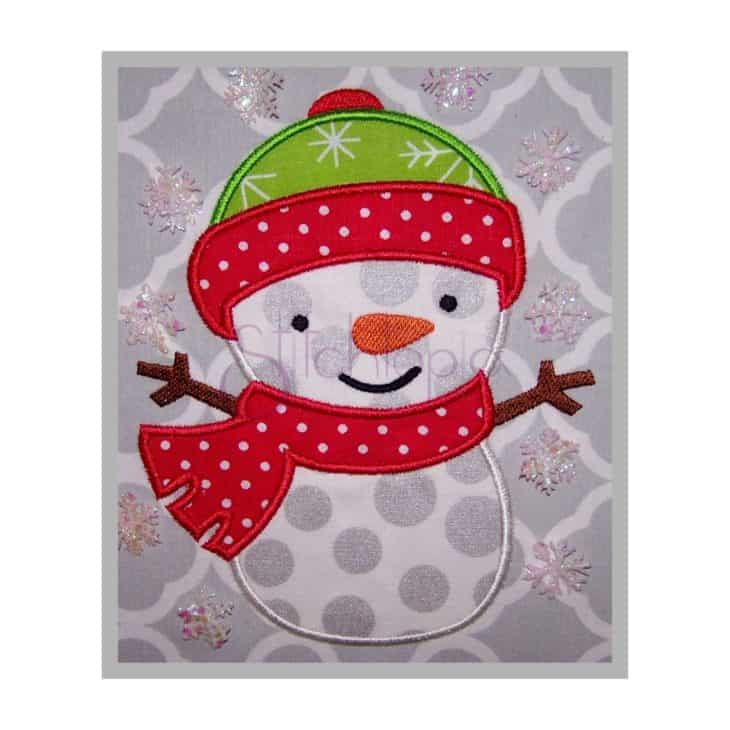 Snowman Applique Design Stitchtopia snowman-applique-design-stitchtopia