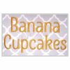 Banana Cupcakes Embroidery Font Set - .5" 1" 1.5" 2" 2.5"