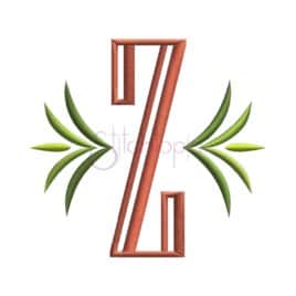 Monogram Accent – Leaf Petals