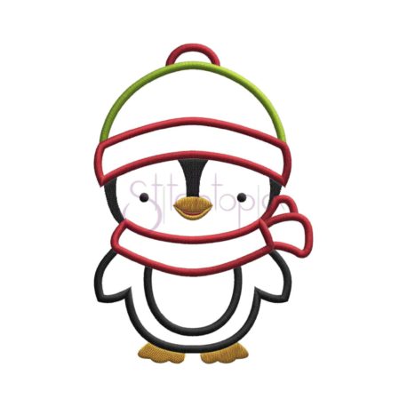 Stitchtopia Penguin Boy Applique Design