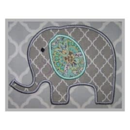 Elephant Applique Design #2