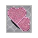 Heart Butterfly Profile Applique Design