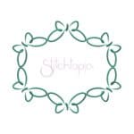 Butterfly Embroidery Frame - Oval - Image 2