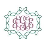 Butterfly Embroidery Frame - Oval