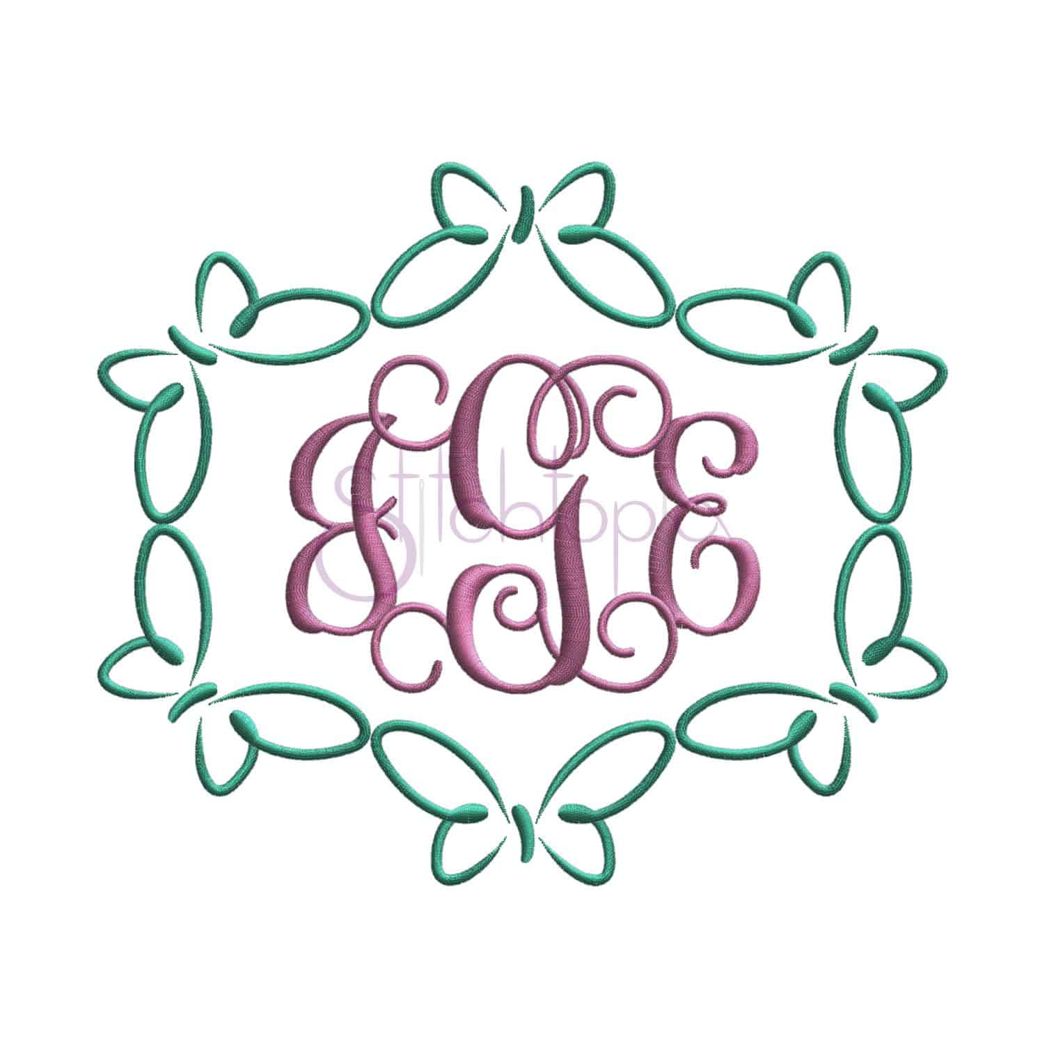 Download Butterfly Embroidery Frame - Oval | Stitchtopia