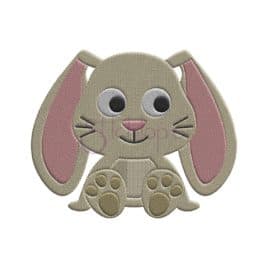 Bunny Embroidery Design – Boy