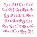 Once Upon a Time Embroidery Font #1 - 1", 1.5", 2", 2.5", 3" - Image 2