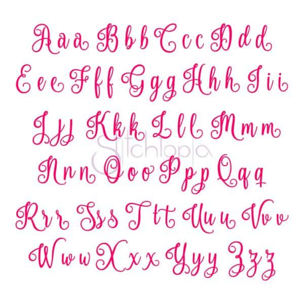 Once Upon a Time Embroidery Font digital download | Stitchtopia