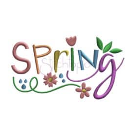 Spring Embroidery Design