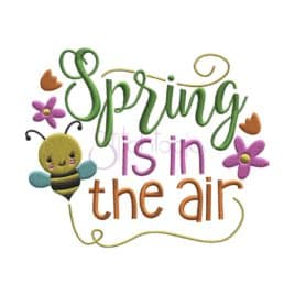 Spring is in the Air Embroidery Design