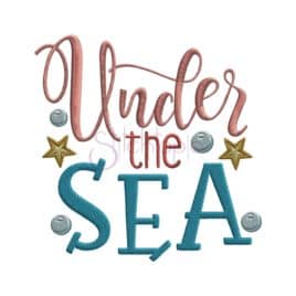 Under the Sea Embroidery Design