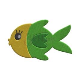 Under the Sea Fish Embroidery Design #1