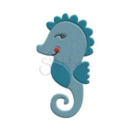 Under the Sea Seahorse Embroidery Design