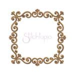 machine embroidery victorian square frame