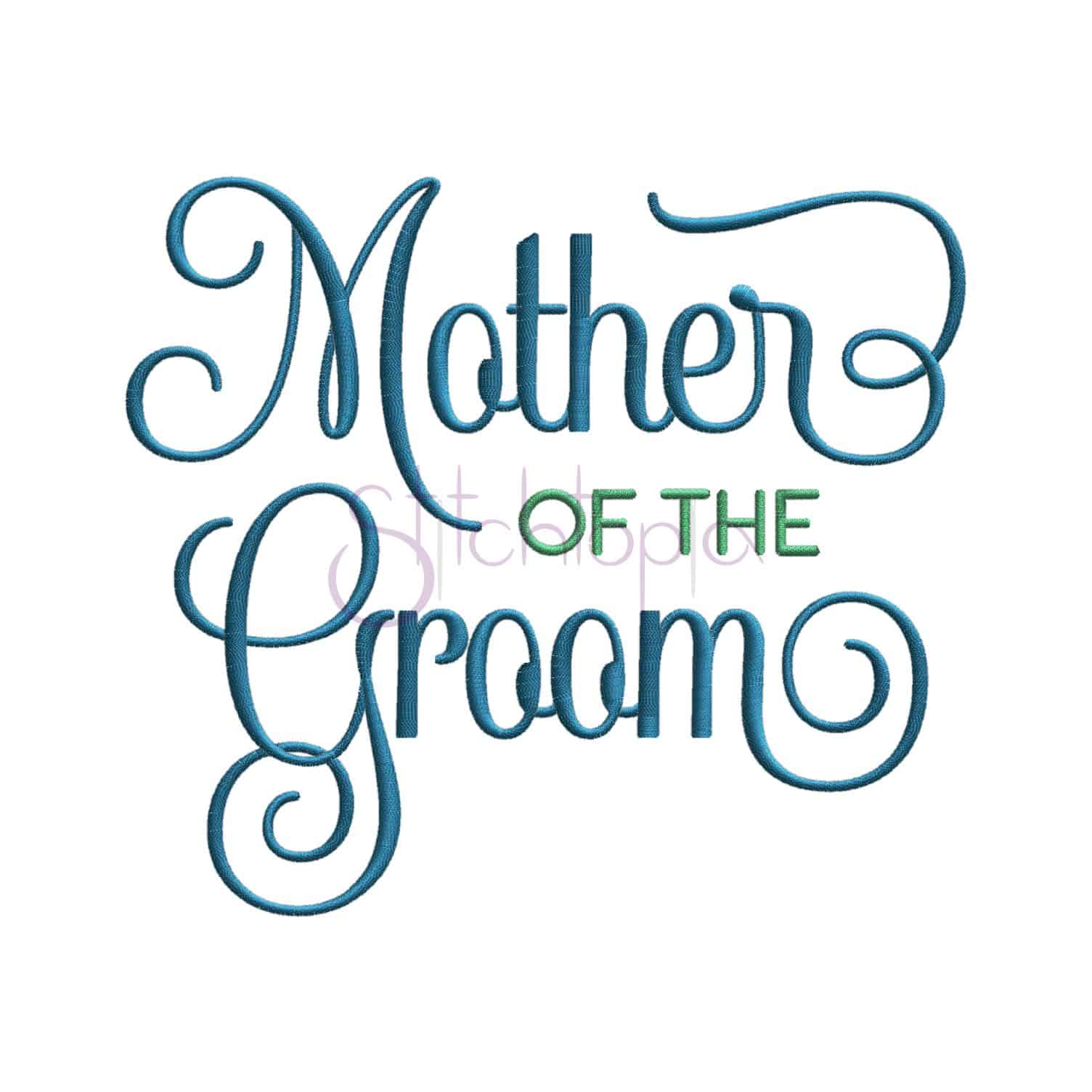 Mother of the Groom Embroidery Design