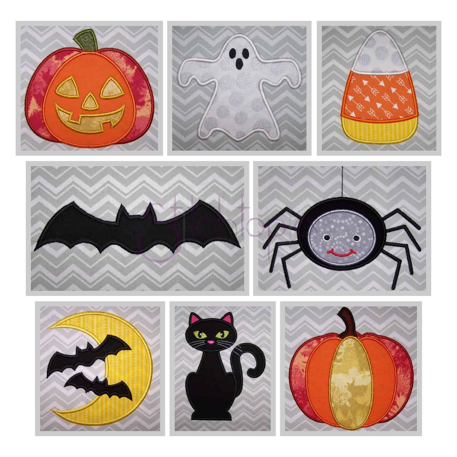 Halloween Applique Design Set | Great price! | Stitchtopia