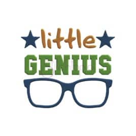 Little Genius Embroidery Design – Boy