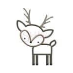 reindeer applique design