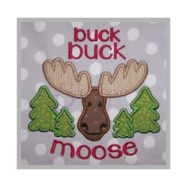 buck buck moose applique