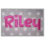 Riley Embroidery Font - .5" 1" 1.5" 2" 2.5" 3"