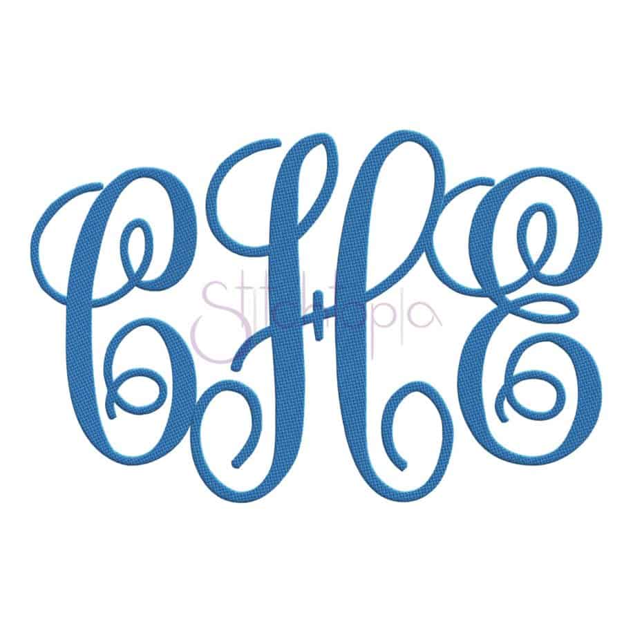 Elegant Embroidery Monogram - 9