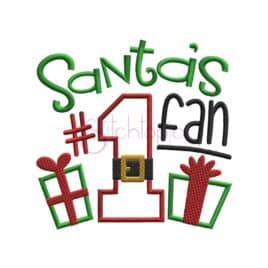 Santa’s #1 Fan Applique Design