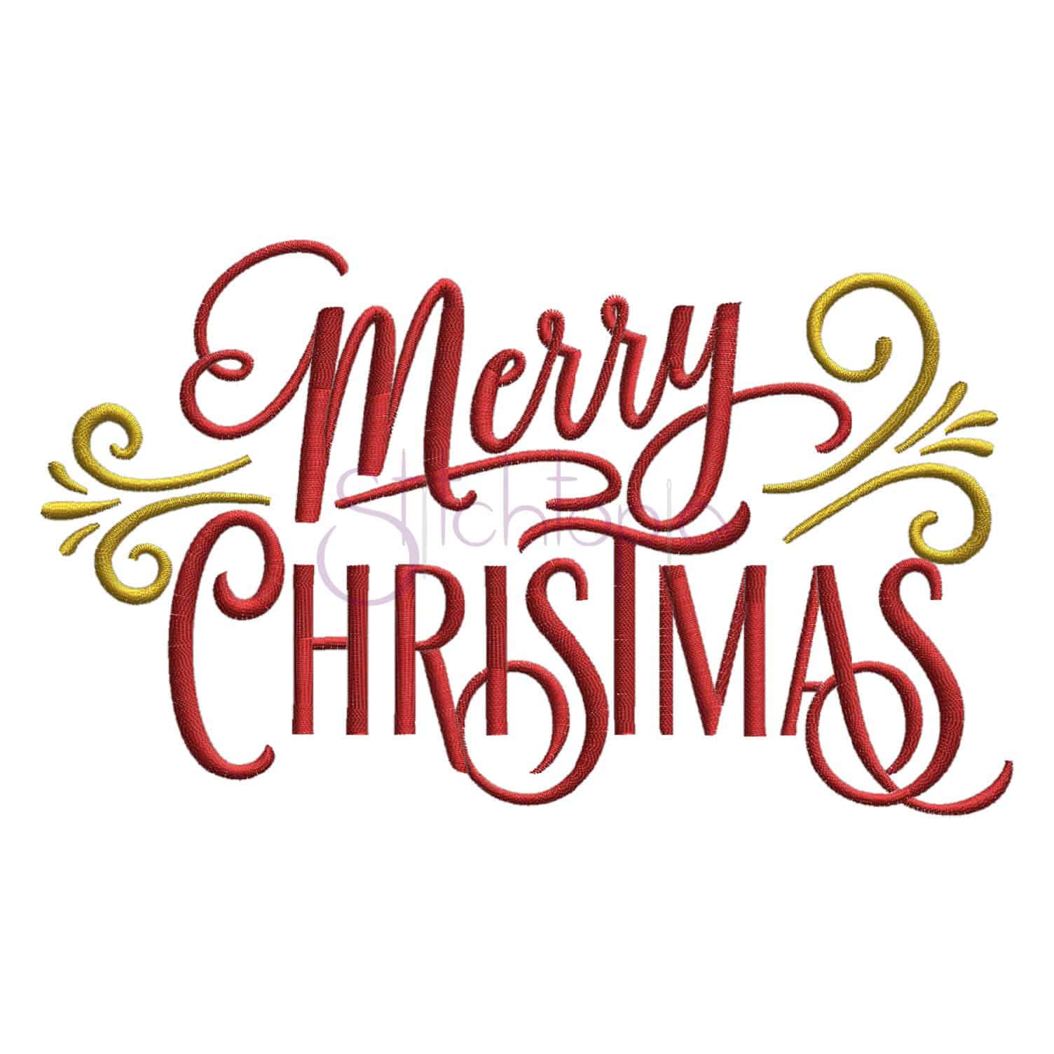 merry christmas machine embroidery design