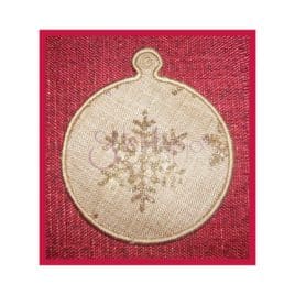 In the Hoop Ornament Gift Tag Round