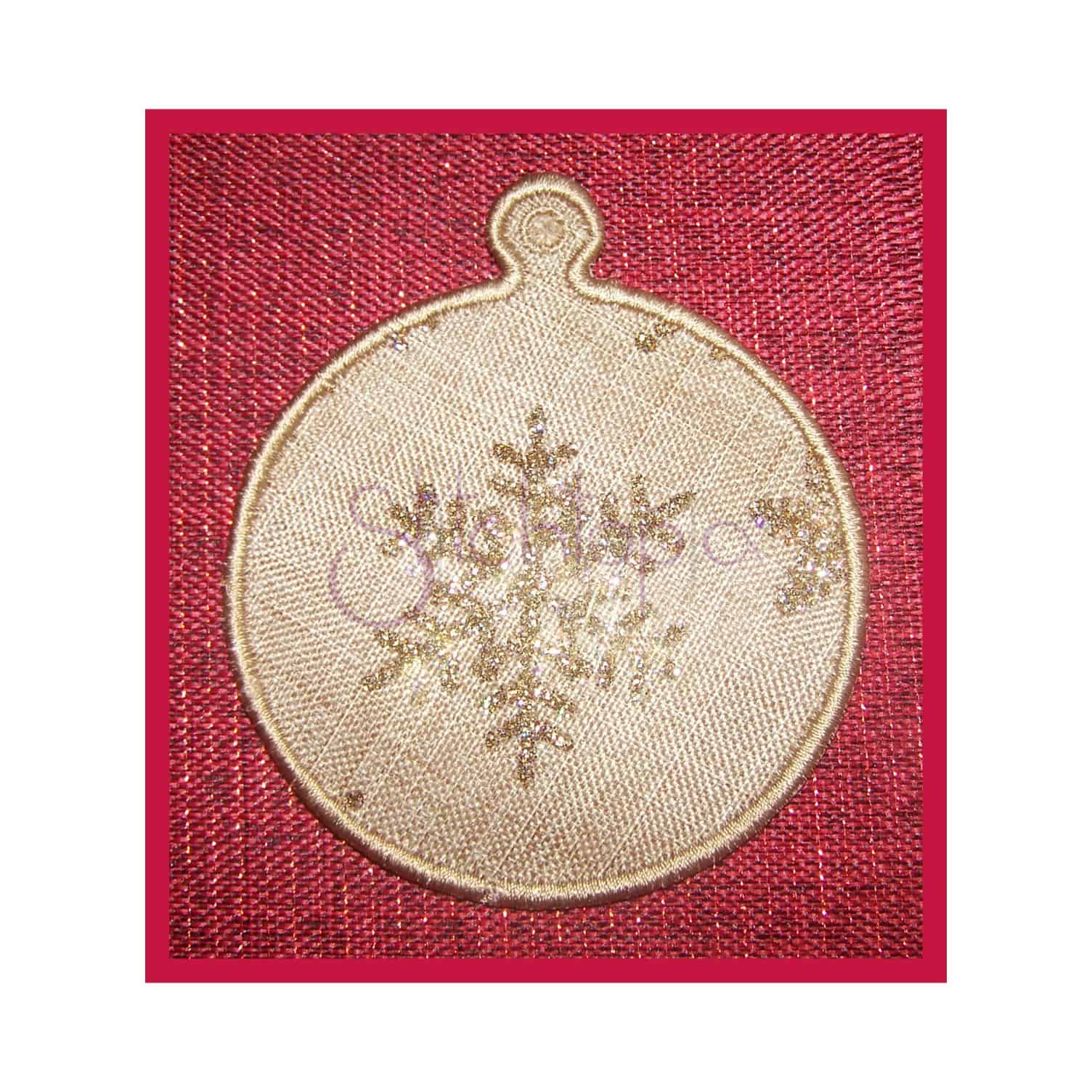 ITH Holiday Gift Tag: Presents Machine Embroidery Design - 2 Sizes